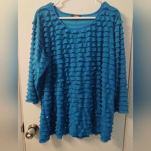 Elementz Shimmering Blue Top